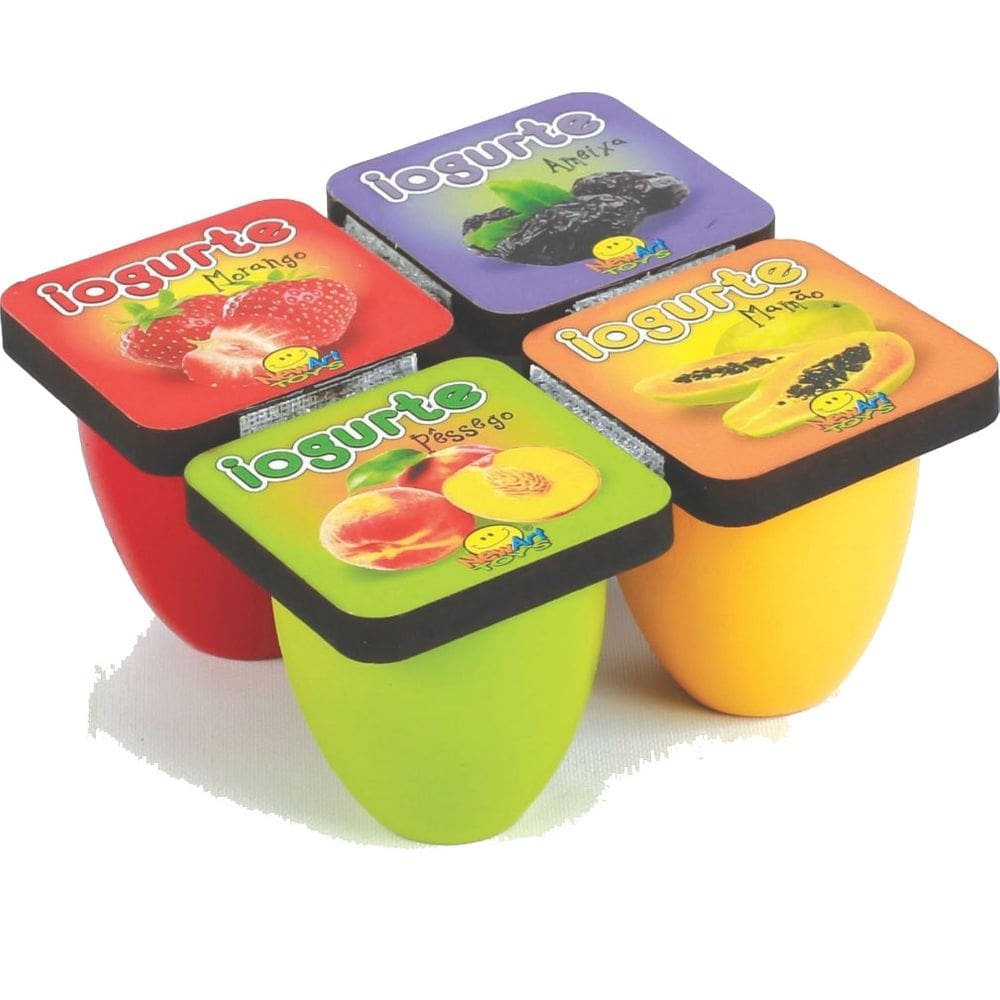 Coleção comidinha conjunto iogurte 4 peças