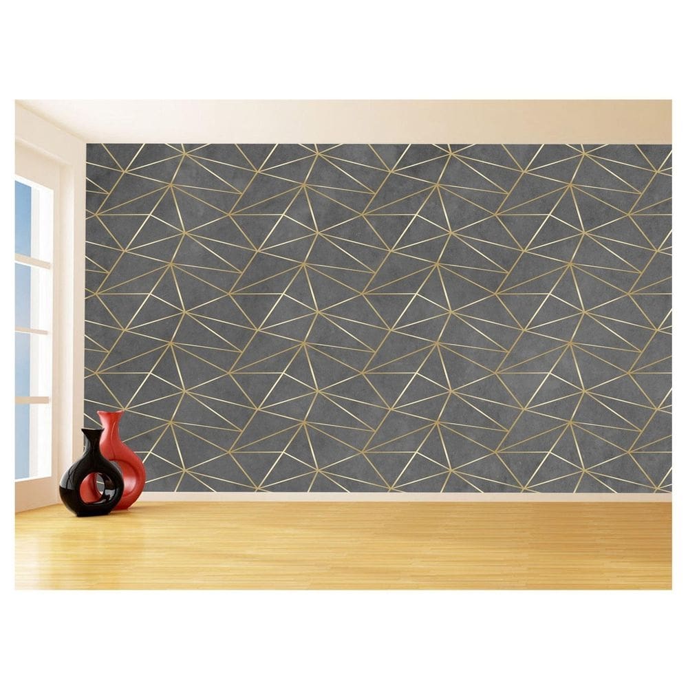 Papel De Parede 3D Concreto Queimado Risco Bege 3,5M Kkt91