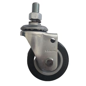 Rodizio giratório roda pvc para móveis glae 210 bp até 40kgs