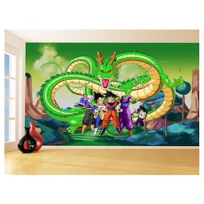 Papel De Parede Dragon Ball Goku Vegeta Anime 3,5M Dbz326