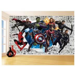 Papel De Parede 3D Heróis Página Quadrinhos Hq 3,5M Nhma193