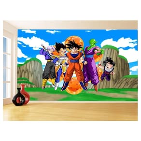 Papel De Parede Dragon Ball Goku Vegeta Anime 3,5M Dbz440