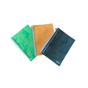 Kit 20 un caderno espiral capa flexível com 96 folhas de 1/8
