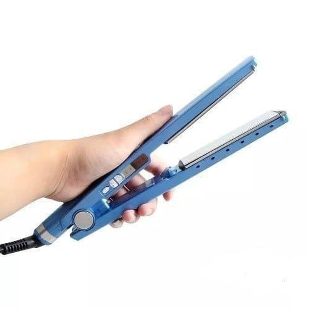 Chapinha cabelo inova titânio azul 110v/220v, estilo único.