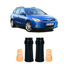 2 kit parcial batente guarda pó traseiro i30 cw 2011 2012