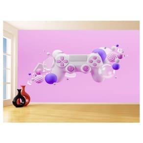 Papel De Parede 3D Infantil Controle Joystick 3,5M Azs362