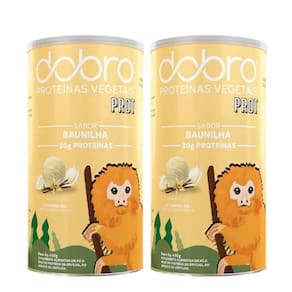 2X Proteína Vegana Prot Dobro Baunilha 450G