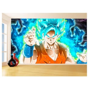 Papel De Parede 3D Dragon Ball Goku Vegeta Anime 3,5M Dbz08