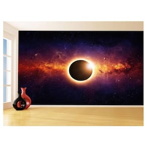 Papel De Parede Espaço Estrelas Eclipse Solar 3,5M Nsp145