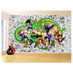 Papel De Parede Dragon Ball Goku Vegeta Anime 3,5M Dbz108