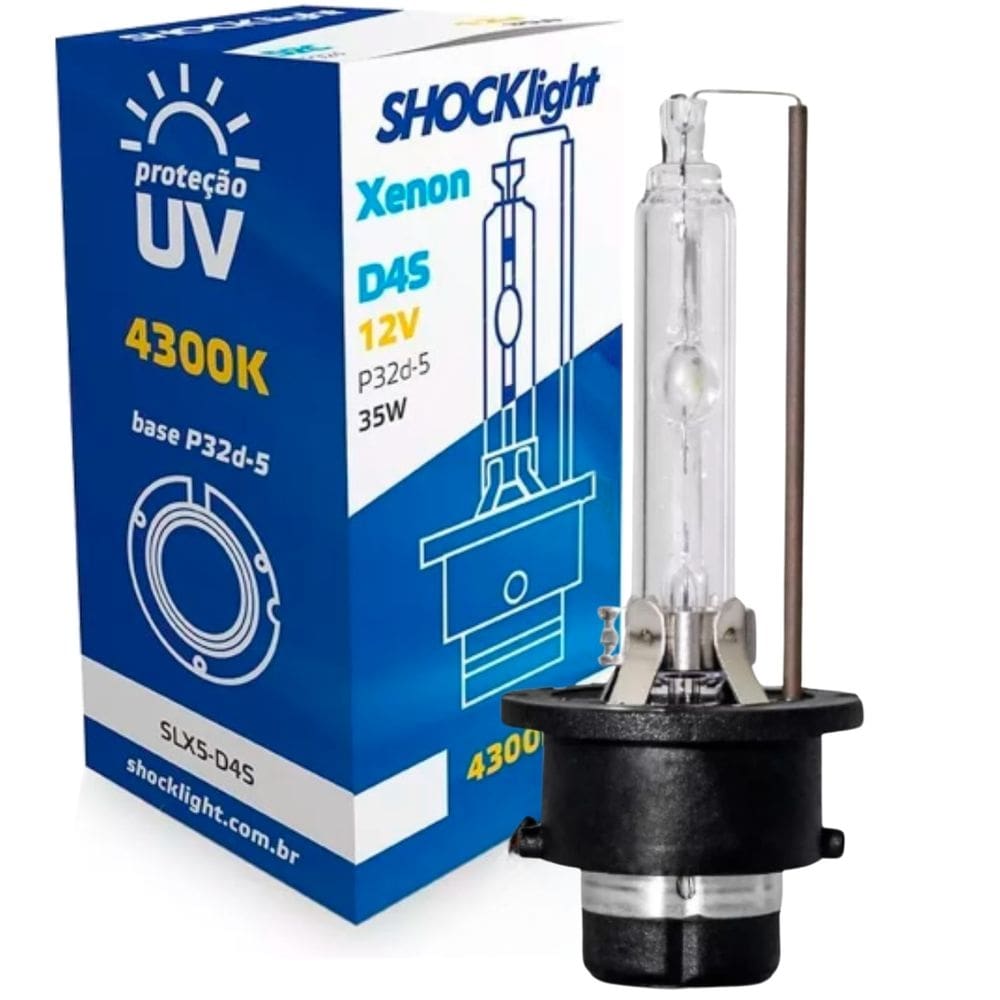 Lâmpada Xenon D4S 4300K 35W 12V - SLX4-D4S