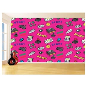 Papel De Parede 3D Infantil Controle Game Jogo 3,5M Azs208