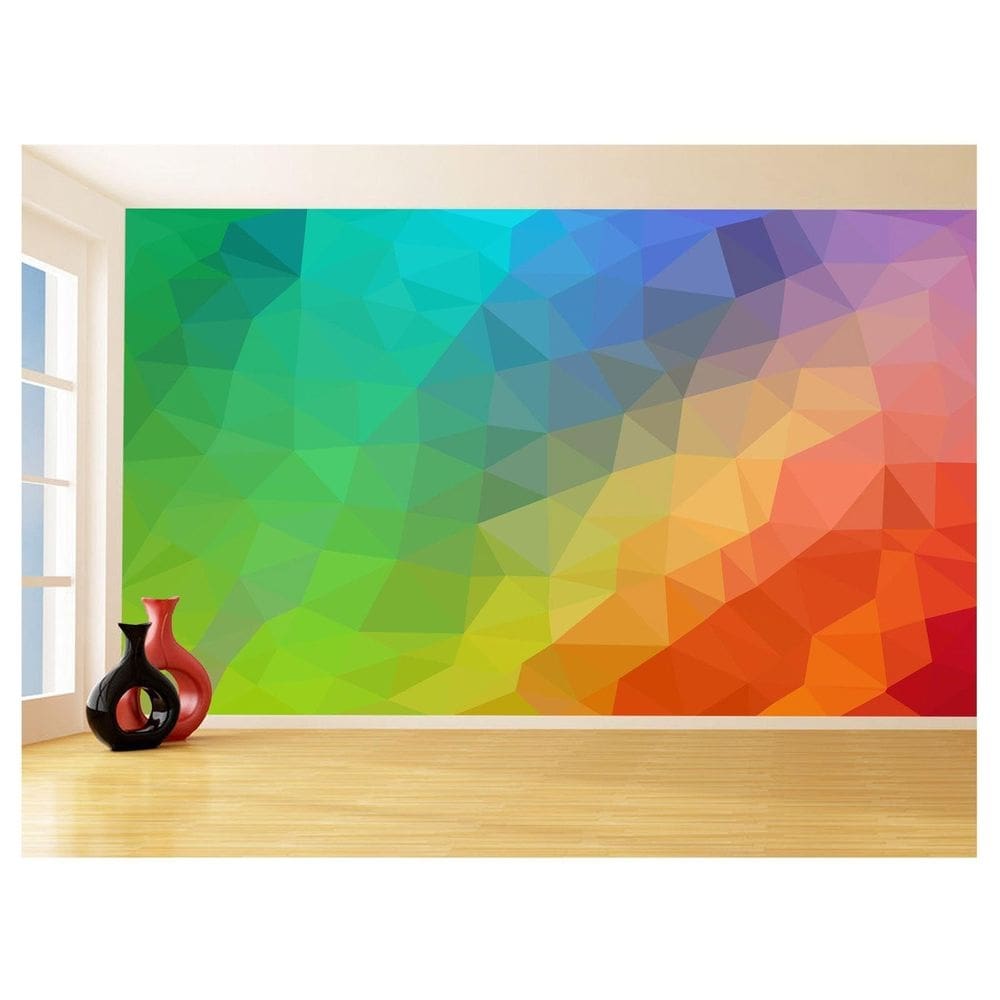 Papel De Parede Geométrico Formas Linhas Cores 3,5M Gmt48