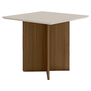 Mesa de Jantar 90cm Helo Carvalho Off White – Poliman