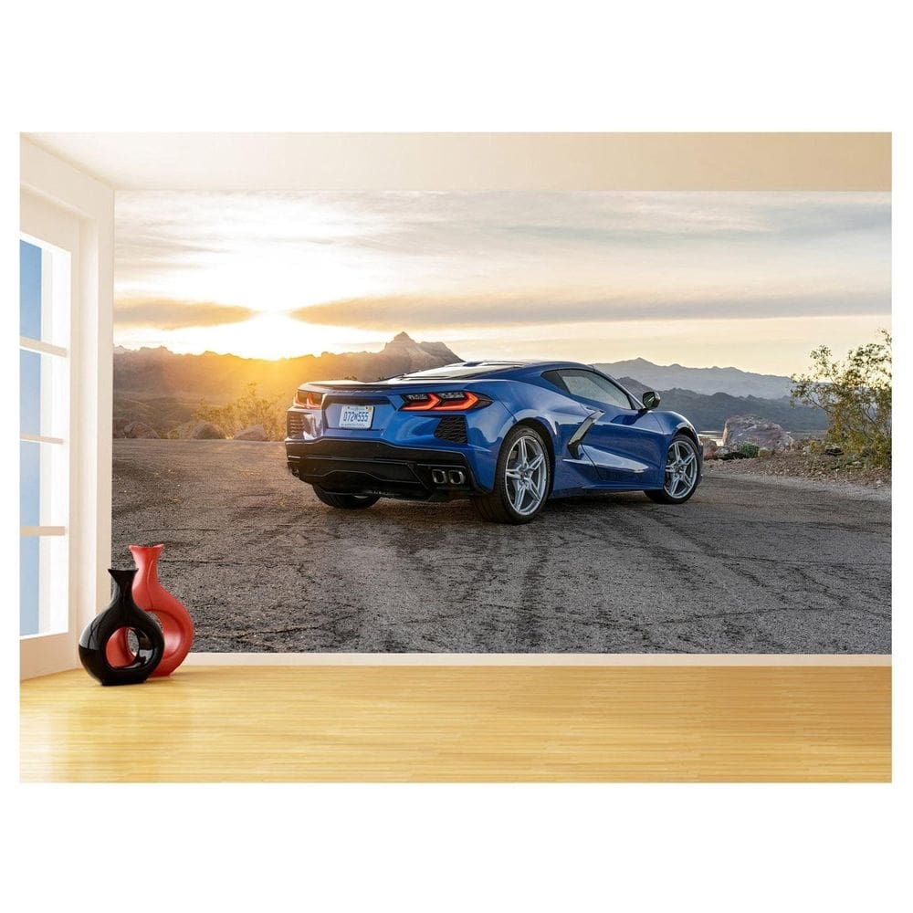 Papel De Parede Carro Corvette Chevrolet Chevy 3,5M Car41