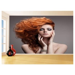 Papel De Parede 3D Salão De Beleza Corte Cabelo 3,5M Slb14
