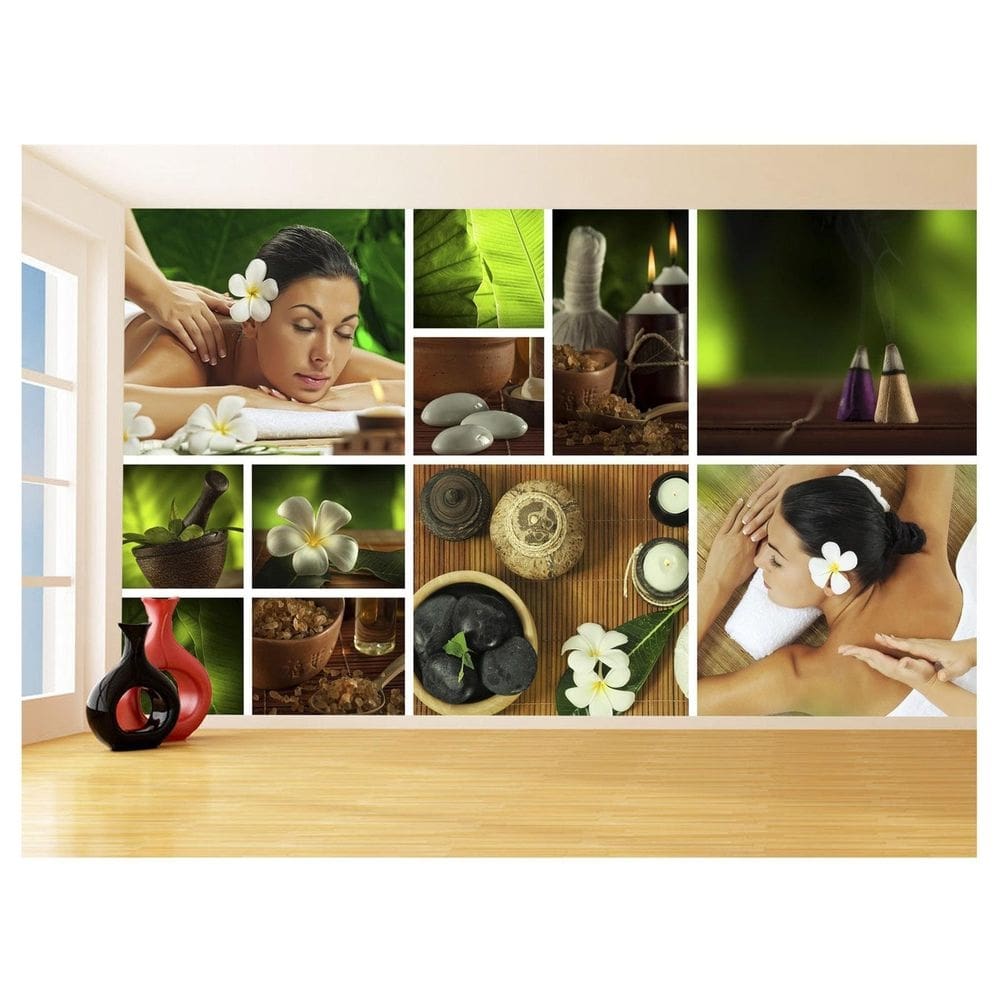 Papel De Parede 3D Relax Spa Massagem Estética 3,5M Rlx102