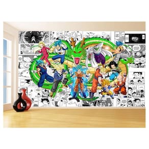 Papel De Parede Dragon Ball Goku Vegeta Anime 3,5M Dbz187