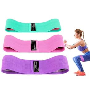 Kit 3 hip mini band extra forte faixa tecido treino em casa