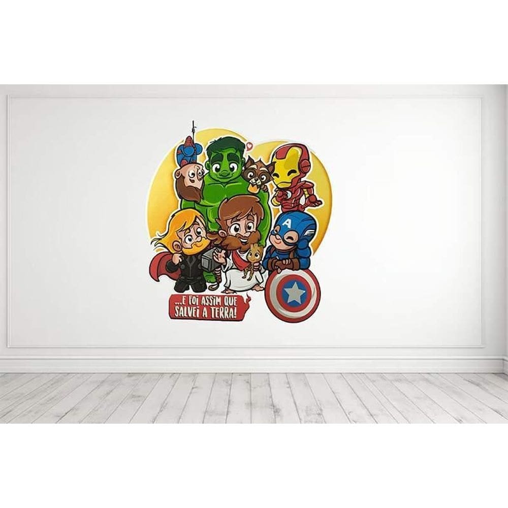 Adesivo De Parede Meu Grande Herói Mod02