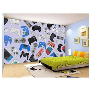 Papel De Parede 3D Infantil Controle Game Jogo 3,5M Azs230