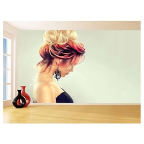 Papel De Parede 3D Salão De Beleza Corte Cabelo 3,5M Slb32