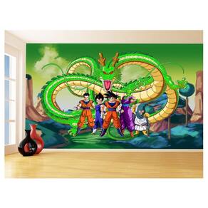 Papel De Parede Dragon Ball Goku Vegeta Anime 3,5M Dbz262