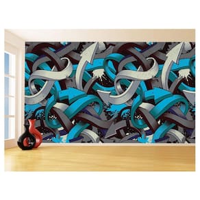 Papel De Parede Arte Graffiti Mural Setas Cor 3,5M Tra141