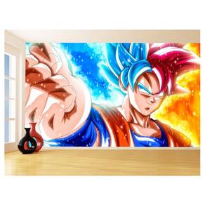 Papel De Parede 3D Dragon Ball Goku Vegeta Anime 3,5M Dbz14