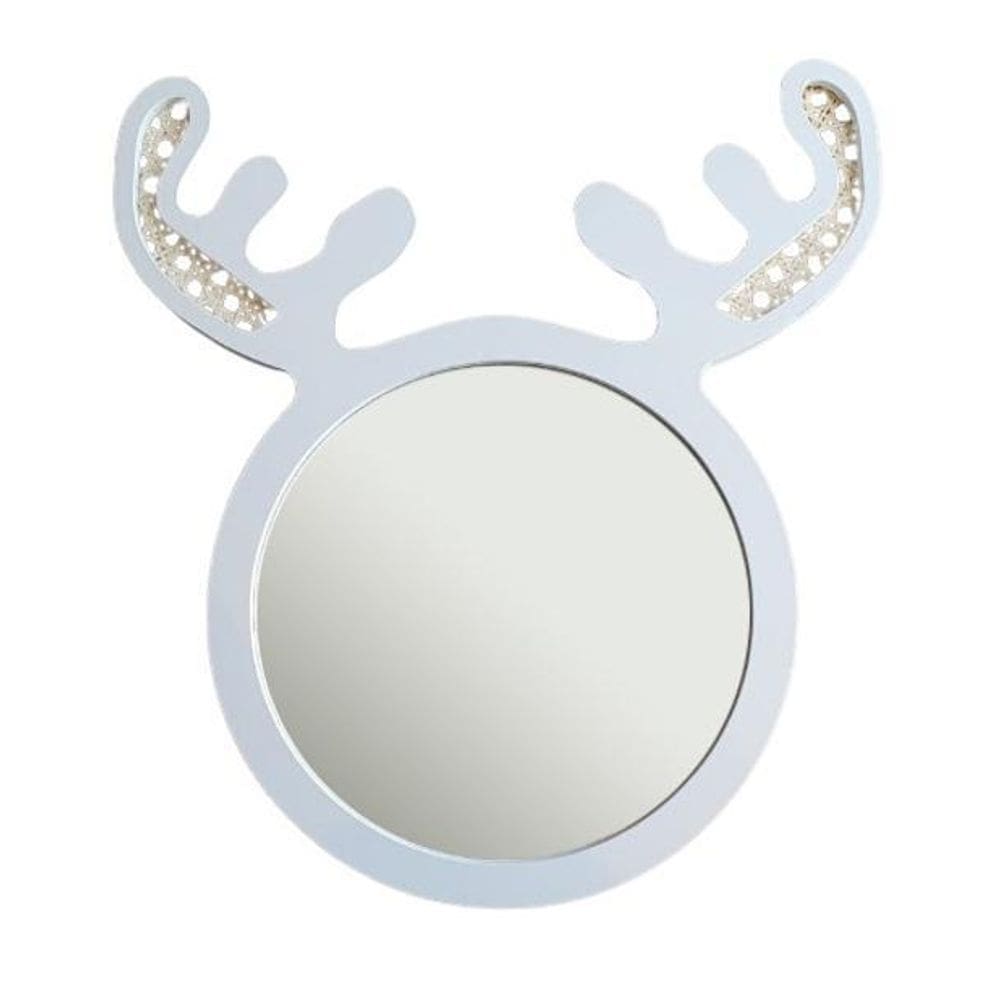 Espelho infantil 43x44cm branco alce | ml