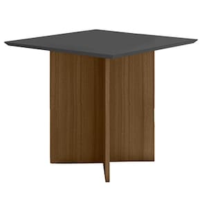 Mesa de Jantar 90cm Helo Carvalho Grafite – Poliman