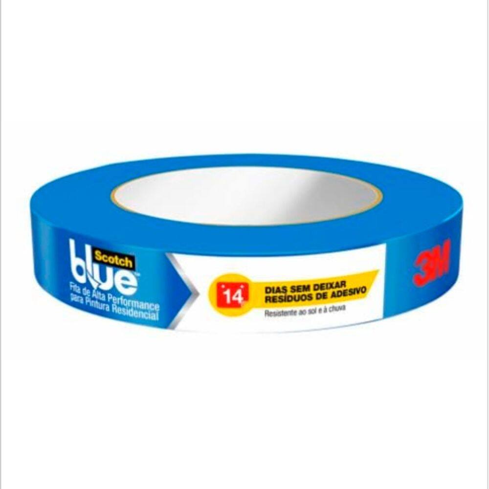 Fita Crepe Azul Pintura 3m 24mm X 50m Scotch Blue