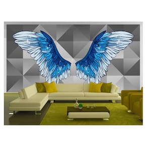 Papel De Parede 3D Arte Asas Selfie Insta Cores 3,5M Tra264