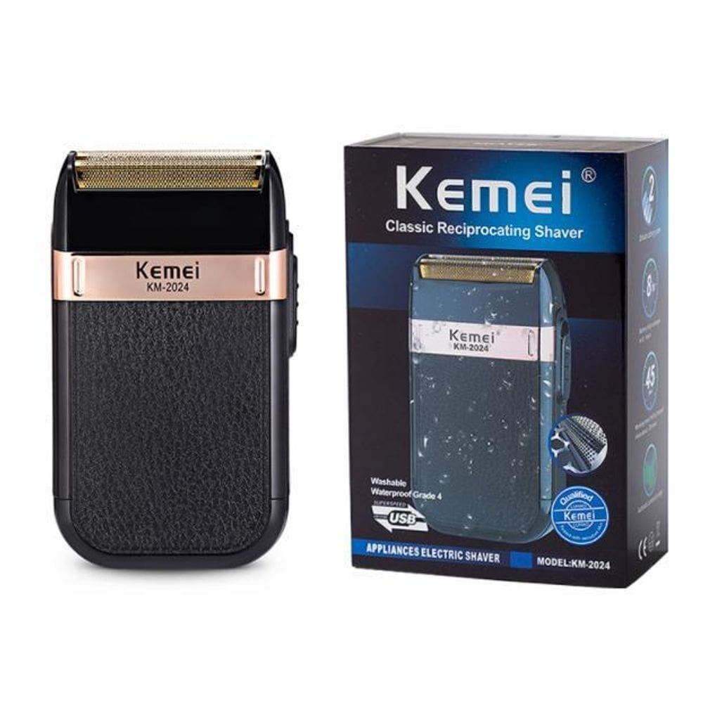 Aparelho de barbear bivolt kemei km2024 +