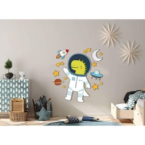 Adesivo De Parede Astronauta Dino Baby