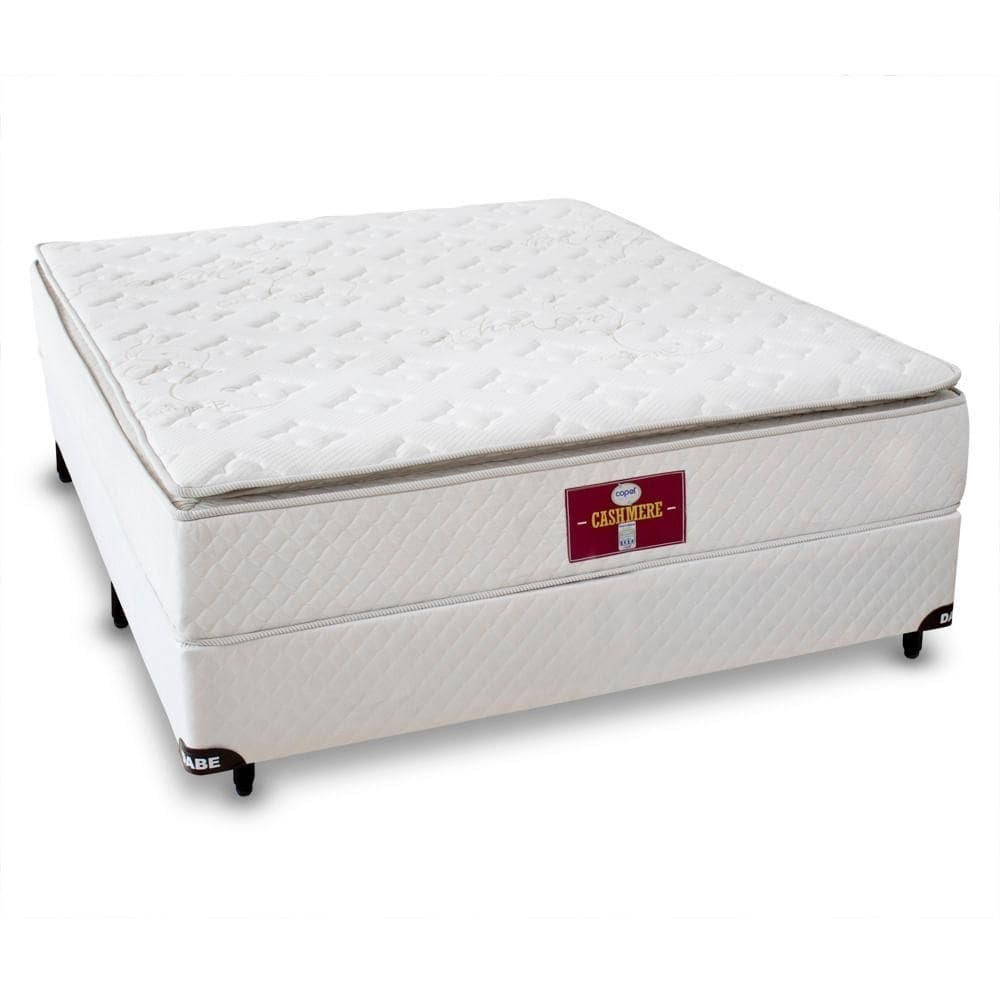 Cama Box com Colchão Cashmere - Molas Ensacadas - 138x188