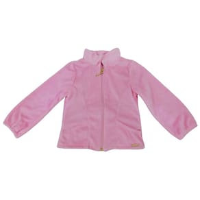 Jaqueta pele infantil menina Mon Sucrê rosa
