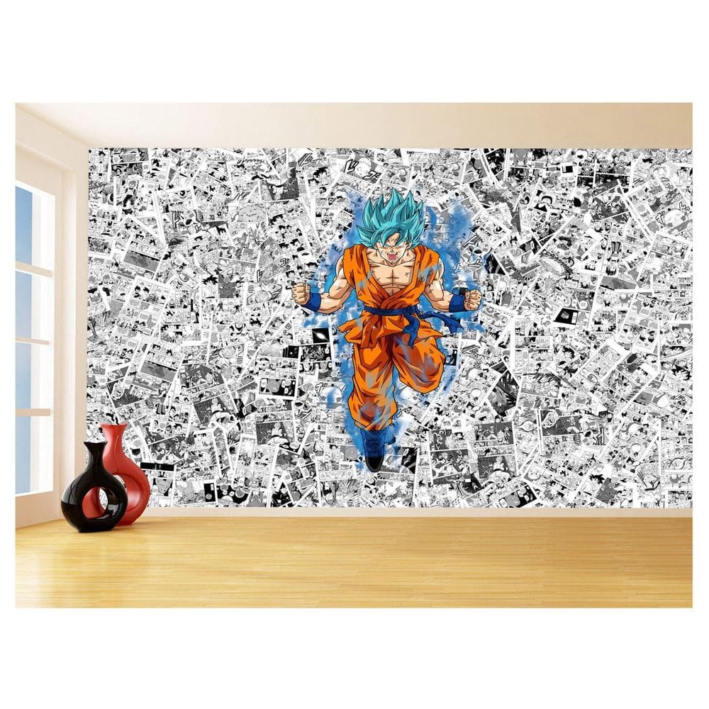 Papel De Parede Dragon Ball Goku Página Manga 3,5M Dbz550