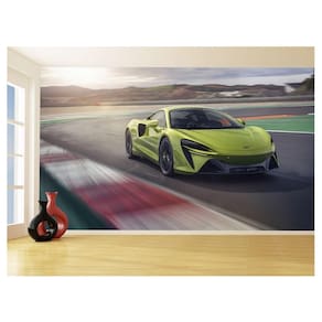Papel De Parede 3D Carro Mc Laren Pista Super 3,5M Car253