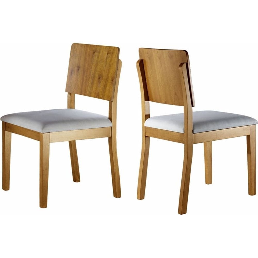 Cadeiras para Mesa de Jantar Madeira Maciça - Vitoria - Móveis Mundial