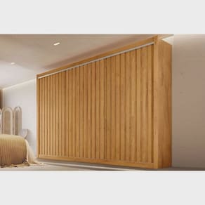 Guarda Roupa Casal Ripado 3 Portas 6 Gavetas - York-Peroba - Móveis Europa