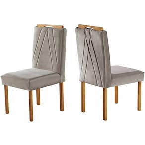 Cadeiras para Mesa de Jantar Madeira Maciça - Safira - Móveis Mundial