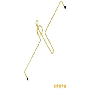 Prendedor De Partitura Clave De Sol Arame Dourado