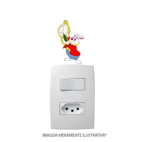 Adesivo De Interruptor Coelho Do País Das Maravilhas