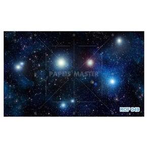 Papel De Teto Céu Espaço Estrelas Galáxias 3,5M Rof49