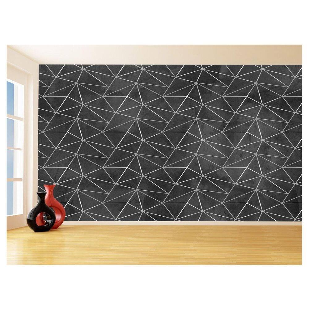 Papel De Parede Concreto Queimado Listra Risco 3,5M Kkt59