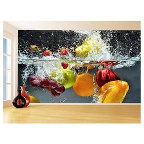 Papel De Parede 3D Alimentos Frutas Coloridas 3,5M Al416