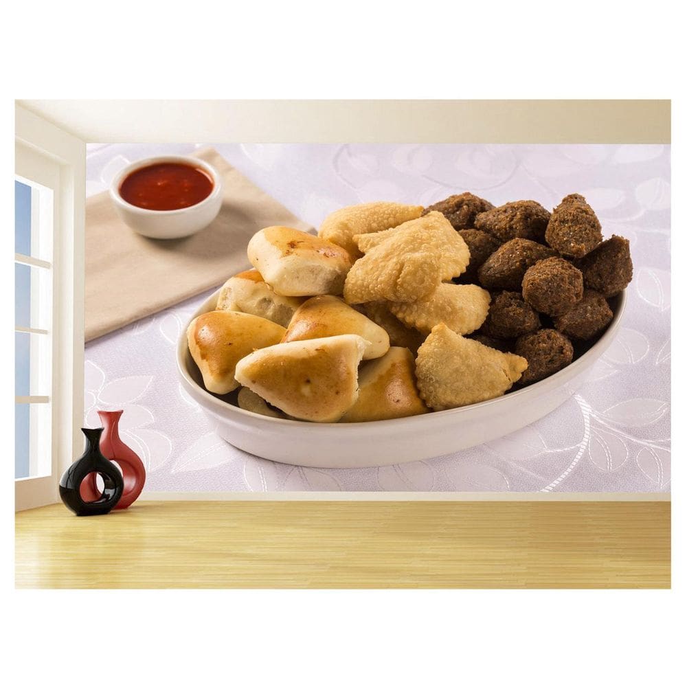 Papel De Parede Alimentos Salgados Coxinha Bar 3,5M Al508