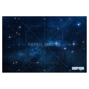 Papel De Teto Céu Espaço Estrelas Galáxias 3,5M Rof52