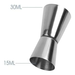 Copo dosador medidor caipirinha inox 30ml - 15ml 2 peças